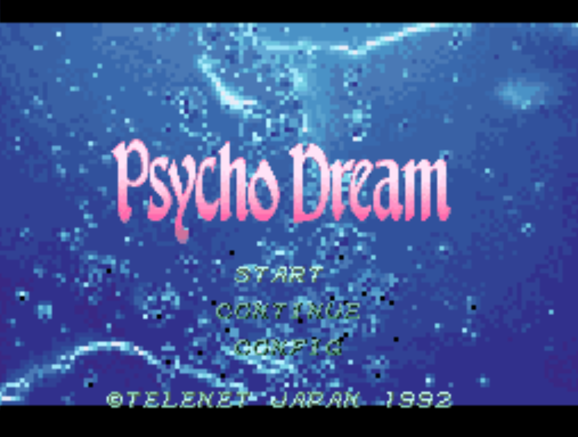 Psycho Dream Title Screen